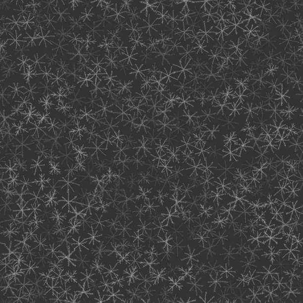 istock Hand Drawn white Snowflakes Christmas Seamless Pat 1269707477