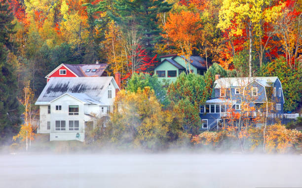 istock Autumn in Saranac Lake, New York 1269708997