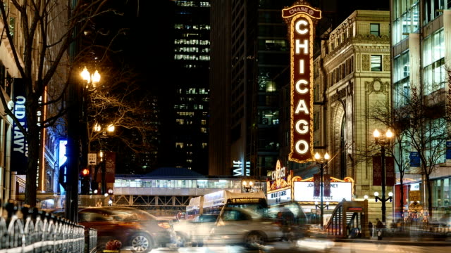 Time Lapse of the Chicago Theater