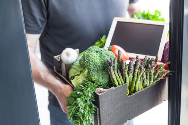 istock Fresh greens and vegetables delivery mockup 1269710557