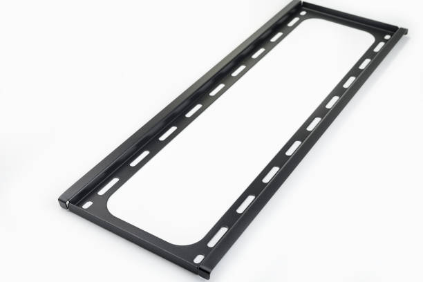 istock Wall mounted TV stand o n a white background 1269712902