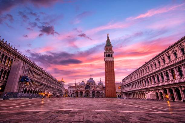 istock Saint Mark's square with campanile and basilica in Venice 1269713043