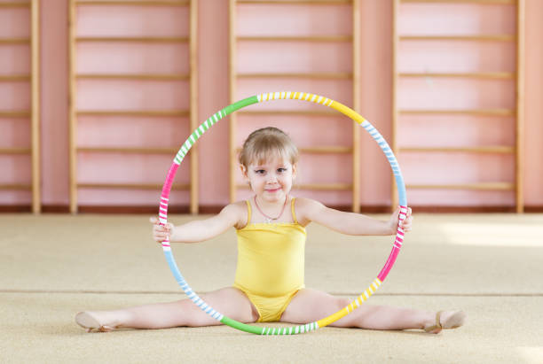 istock Young girl doing gymnastics in the gym. 1269717664