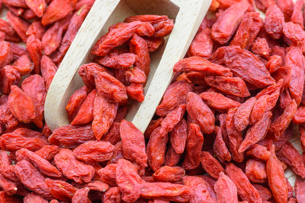 istock Dried Chinese wolfberry or Goji berry. 1269721617