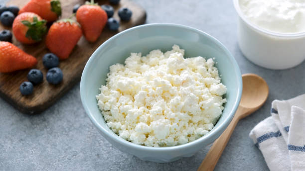 istock Tvorog, cottage cheese in a bowl 1269727080