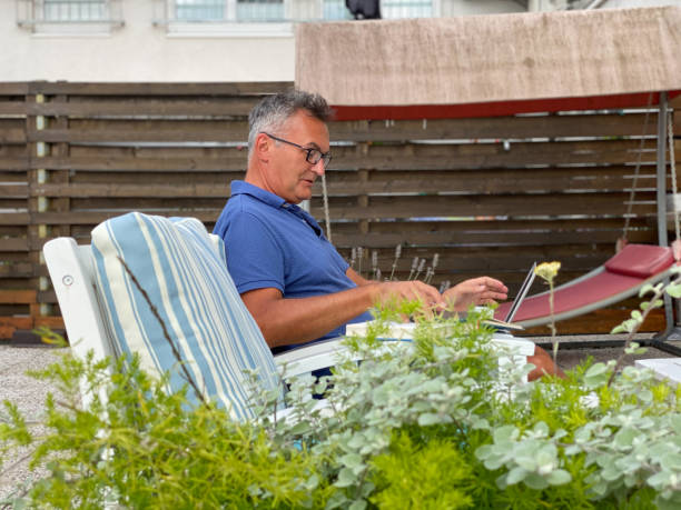istock Adult man working from home 1269734925