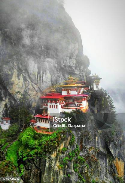 Tigers Nest Monastery Stock Photo - Download Image Now - Bhutan, Himalayas, Taktsang Monastery