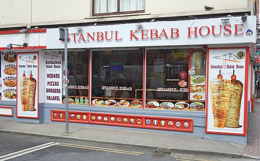 20th August 2020 Dublin, Ireland. Istanbul Kebab House takeaway on Lower Liffey Street