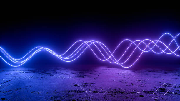 istock 3d abstract background with ultraviolet neon lights and wavy lines 1269741529