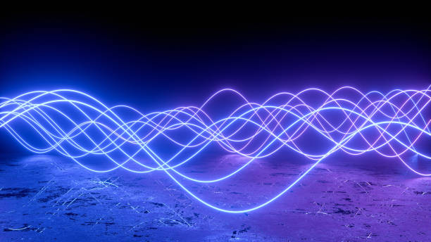 istock 3d abstract background with ultraviolet neon lights and wavy lines 1269741572