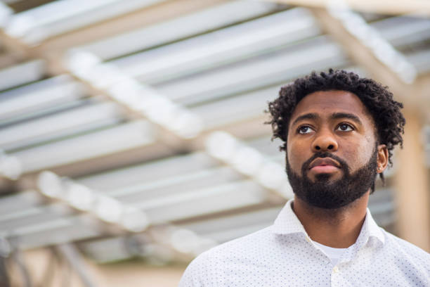 istock Closeup Portrait of a Young Black Man 1269745596