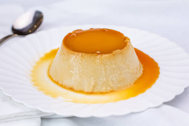 istock plate of flan 1269750855
