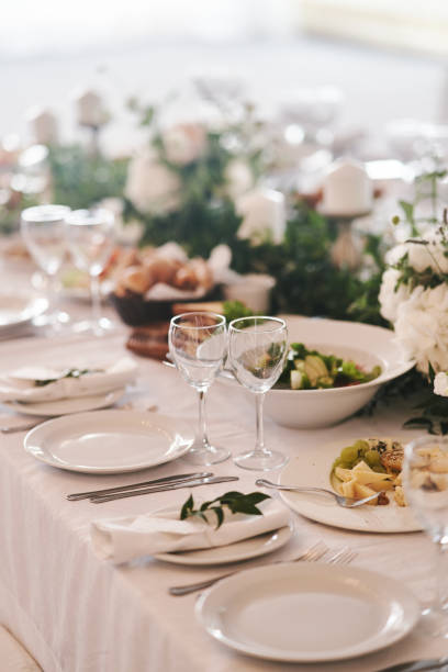 istock Table set for an event party or wedding reception 1269754581
