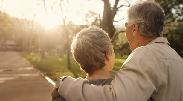 istock The sunset years are the serene years 1269782470
