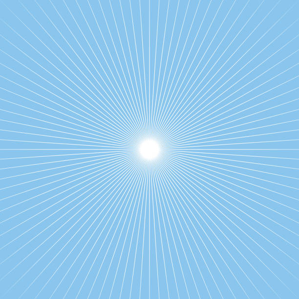 ilustrações, clipart, desenhos animados e ícones de explosão estelar embaçada - vanishing point diminishing perspective sunbeam abstract