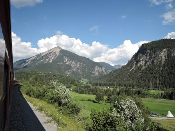 istock World heritage express train Bernina Express in Switzerland 1269788084