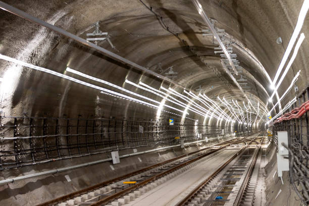 istock Subway tunnel rail tracks 1269793226