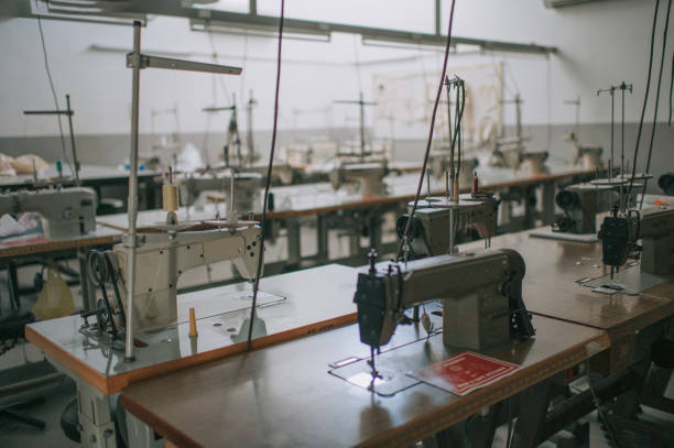 fashion design college classroom workshop with sewing machine
