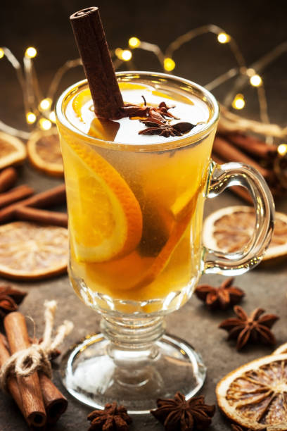 istock Winter  hot drink with spices. Christmas composition 1269797858