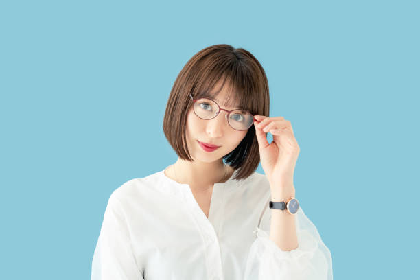 istock Young asian girl wearing eyeglasses. 1269799086