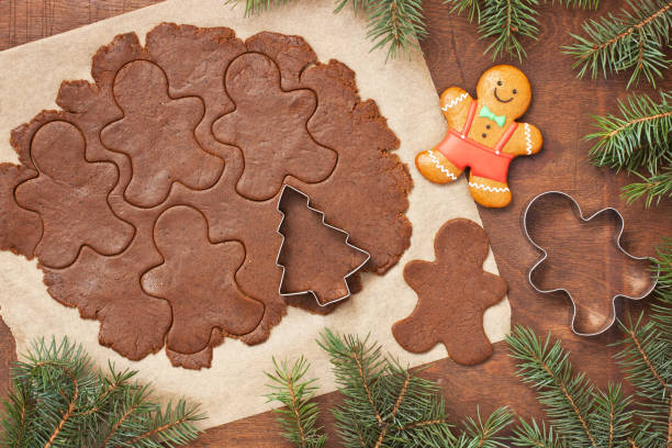 istock Making gingerbread cookies for Christmas 1269801314