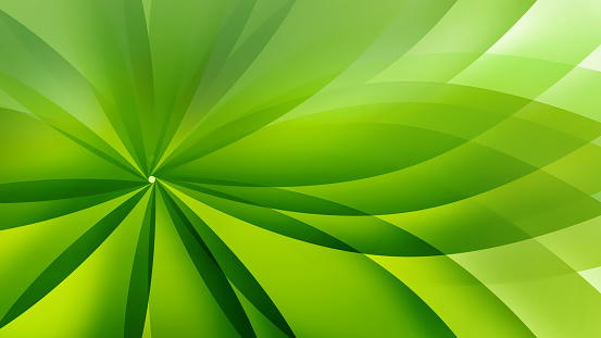 Abstract natural background with smooth green lines