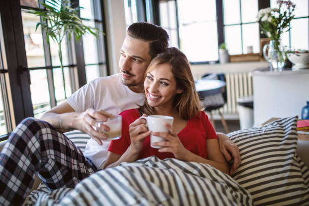 istock Morning coffe in bed with my love 1269807971
