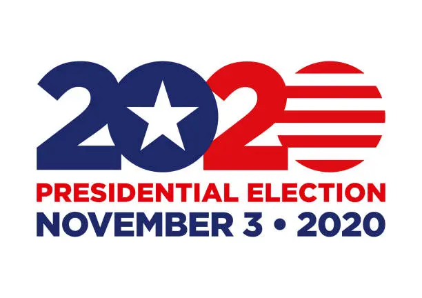 Vector illustration of 2020 United States presidential election