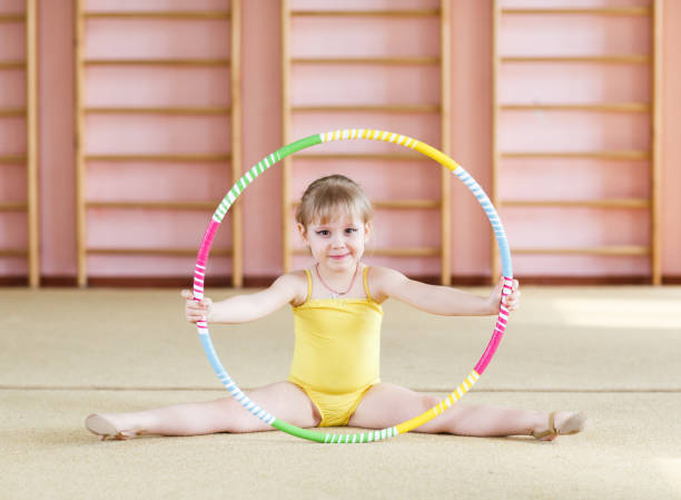 istock Young girl doing gymnastics in the gym. 1269814638