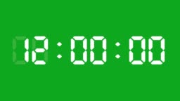 24 Hours Digital Clock Animation You Can Stop At The Beginning Of Every  Hour Simple Led Twenty Four Numbers Time Counter Symbol And Countdown Stock  Video You Can Use It As Minute