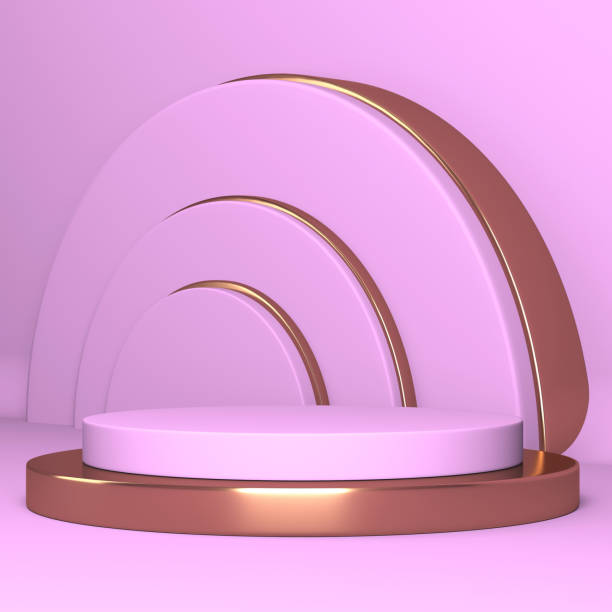 istock Empty showcase for cosmetic product presentation. Minimal scene 1269826124