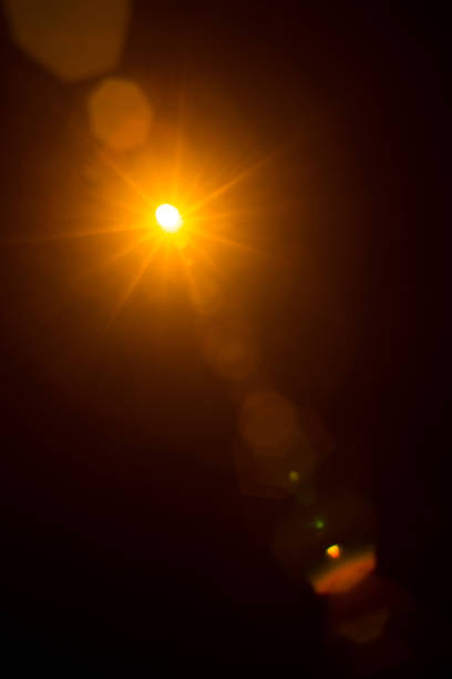 istock Abstract Natural Sun flare on the black 1269826213