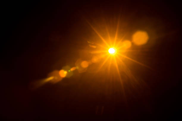 istock Abstract Natural Sun flare on the black 1269826226