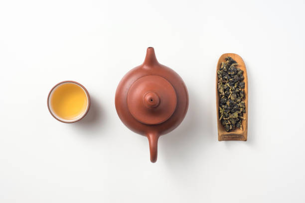 istock fresh taiwan oolong tea and teapot 1269827904