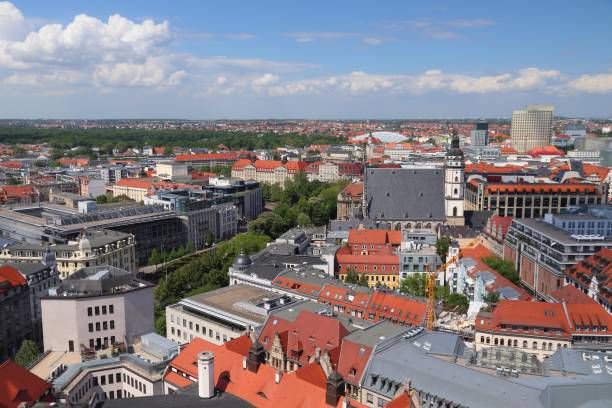 istock Leipzig city aerial view 1269833379