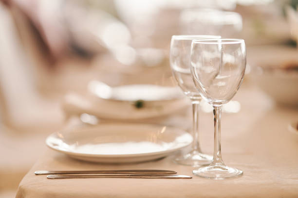 istock Table set for an event party or wedding reception 1269838615