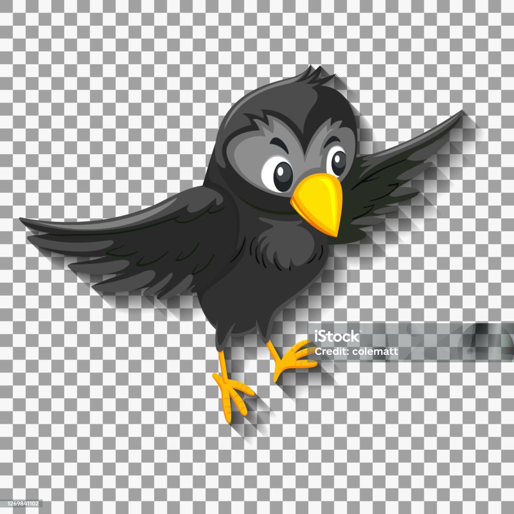 Ilustración de Personaje De Dibujos Animados De Pájaro Negro y más Vectores  Libres de Derechos de Animal - Animal, Arte, Clip Art - iStock