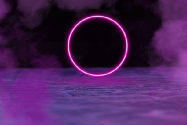 istock Synth wave and retro wave, vaporwave futuristic aesthetics. Glowing neon style. Wallpaper, background. 1269845613