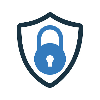 istock Lock, protection, security icon. Editable vector isolated on a white background 1269848874