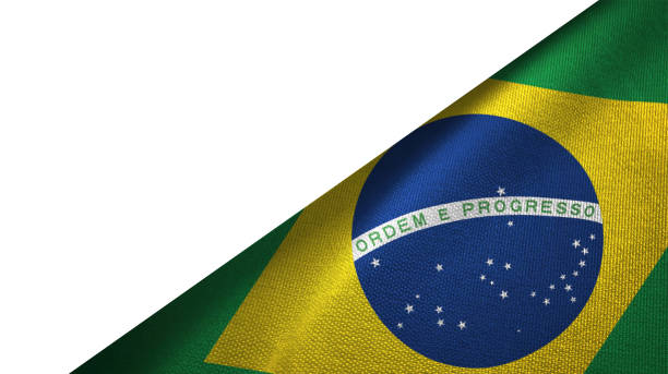 istock Brazil flag right side with blank copy space 1269850470