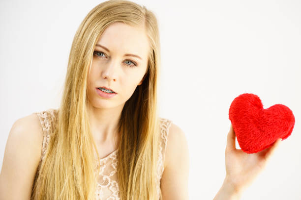 istock Sad woman on Valentines day 1269857960