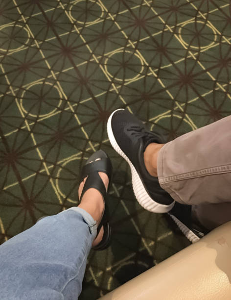 istock Two different pairs of shoes 1269867948