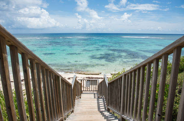 istock Caribbean Sea Seascape from Stairs 1269868146