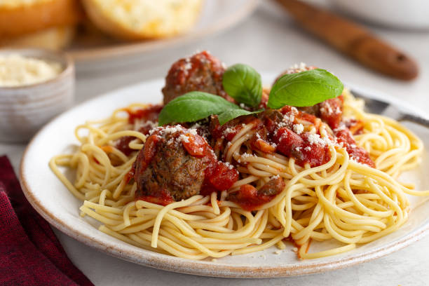 istock Spaghetti and Meatball Meal 1269869107