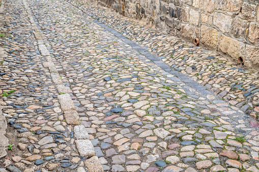 old preserved pavement