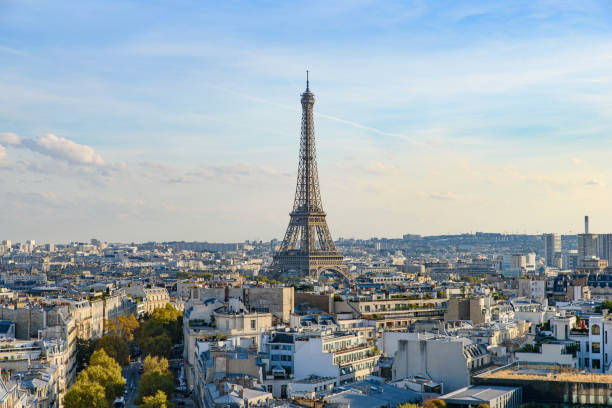 istock View of Eiffel Tower from Arc de Triomphe in Paris, France 1269875046