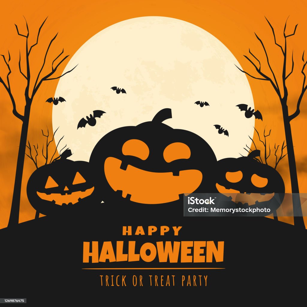 feliz diseño de la bandera del día de Halloween. ilustración vectorial - arte vectorial de Halloween libre de derechos