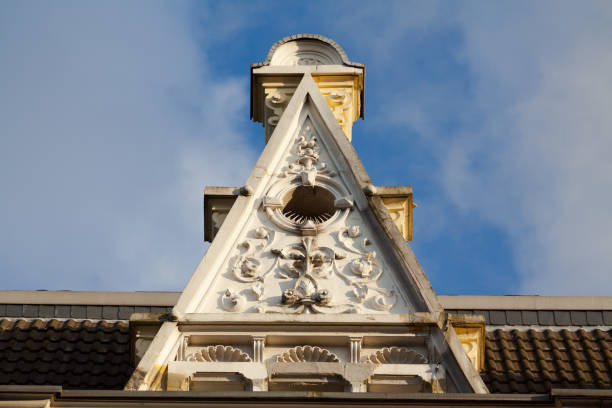istock Old gable with relief and ornament in Essen 1269876560