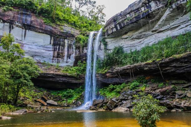 istock Huai Luang Waterfall  or Bak Teo Waterfall in Phu Chong Na Yoi N 1269878207