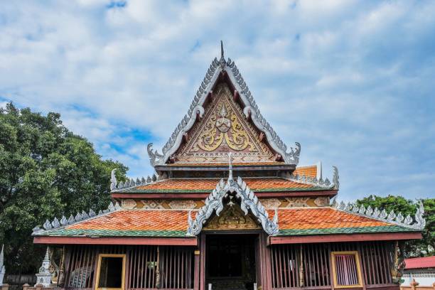 istock Thai chedi Phra That Anon at Wat Mahathat Temple, Yasothon,  Tha 1269880071